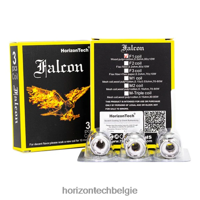 Horizon Tech Vape Coils - HorizonTech Falcon spoelen (3-pack) 2684P7 f1 spoel 0,2ohm