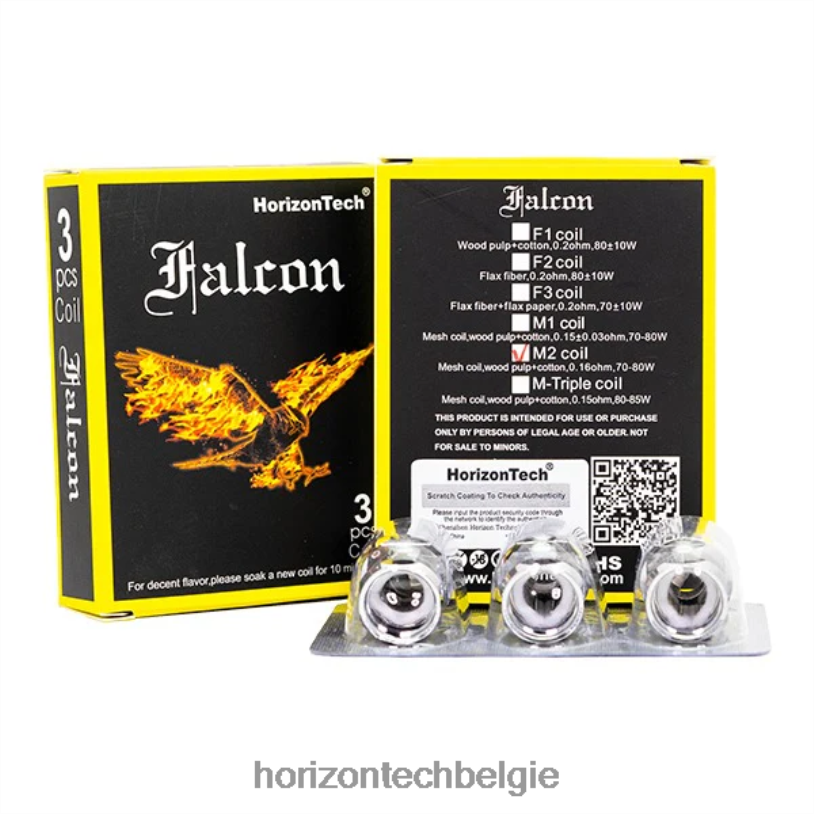 Horizontech Disposable Vape - HorizonTech Falcon spoelen (3-pack) 2684P164 m2 mesh-spoel 0,16 ohm