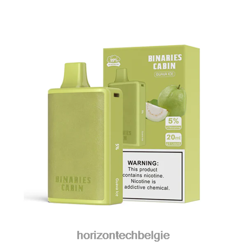 Horizon Tech Vape Tank - HorizonTech Binaries Cabin wegwerp 20 ml 2684P58 guave-ijs