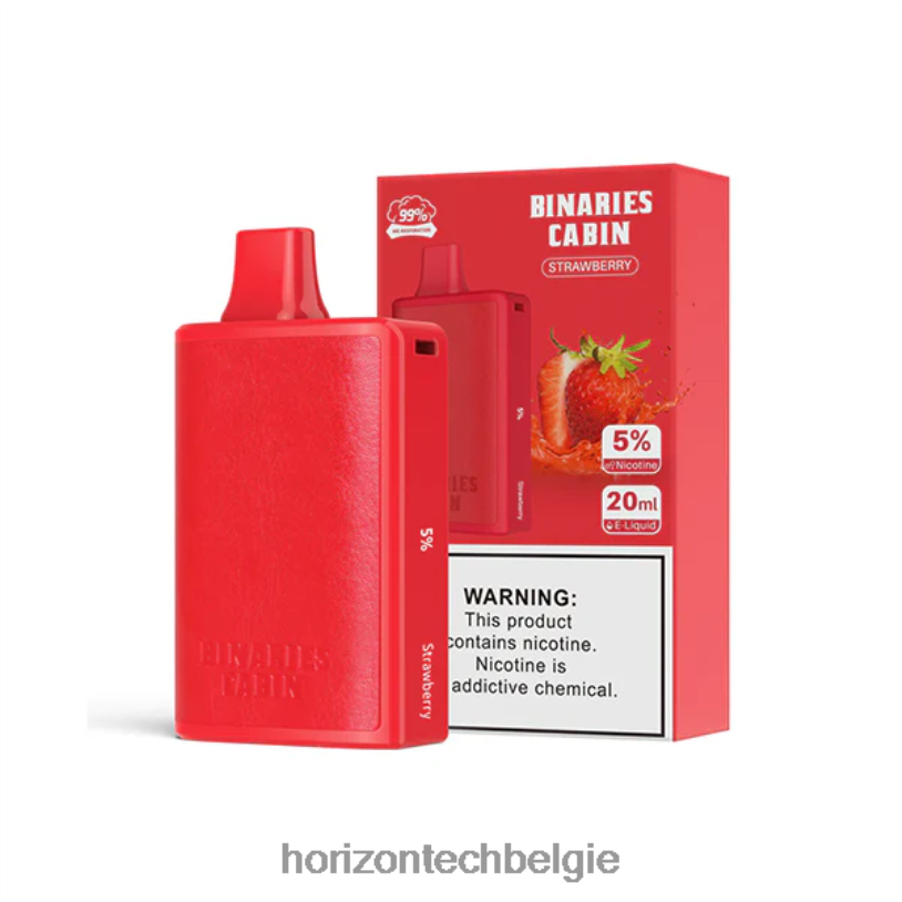 Horizon Tech Vape Tank - HorizonTech Binaries Cabin wegwerp 20 ml 2684P68 aardbei