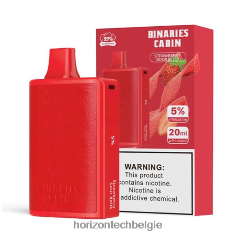 Horizon Tech Vape Tank - HorizonTech Binaries Cabin wegwerp 20 ml 2684P78 aardbei zure riemen