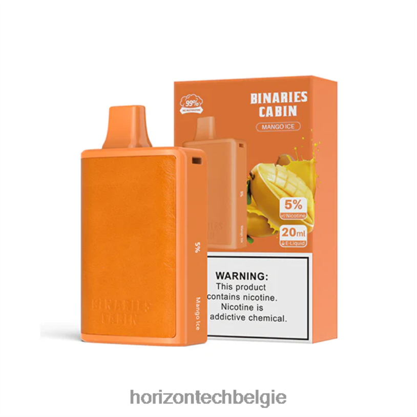 Horizontech België - HorizonTech Binaries Cabin wegwerp 20 ml 2684P61 mango-ijs