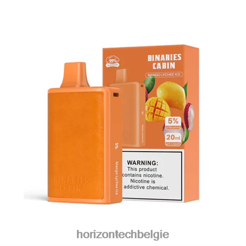 Horizontech Brussel - HorizonTech Binaries Cabin wegwerp 20 ml 2684P62 mango-lychee-ijs