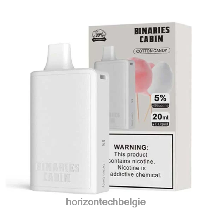 Horizontech Vape België - HorizonTech Binaries Cabin wegwerp 20 ml 2684P73 suikerspin